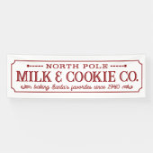 北極ミルクとクッキー会社クリスマス 横断幕 (横)