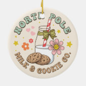 北極ミルクとクッキー株式会社サンタクロース木製 セラミックオーナメント (裏面)
