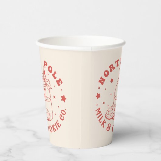 北極ミルクとクッキー株式会社サンタクロース 紙コップ (右)