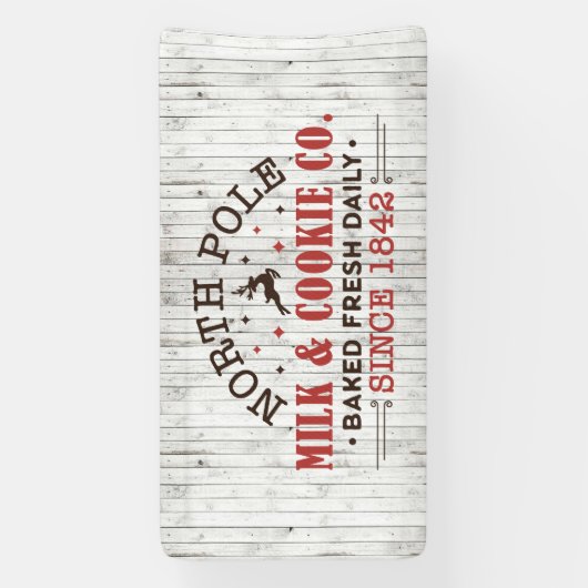 北極ミルククッキー会社 横断幕 (縦)