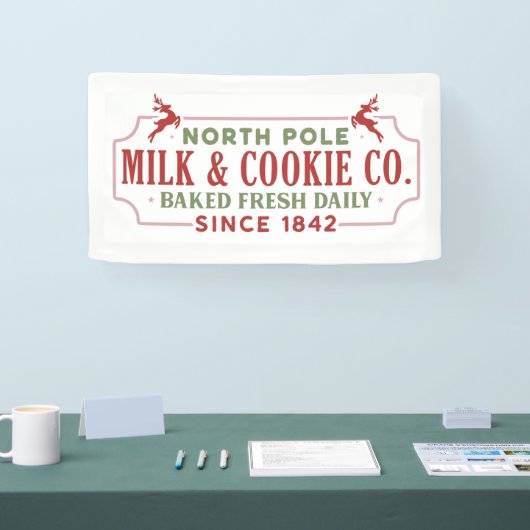 北極ミルククッキー会社 横断幕 (トレードショー)