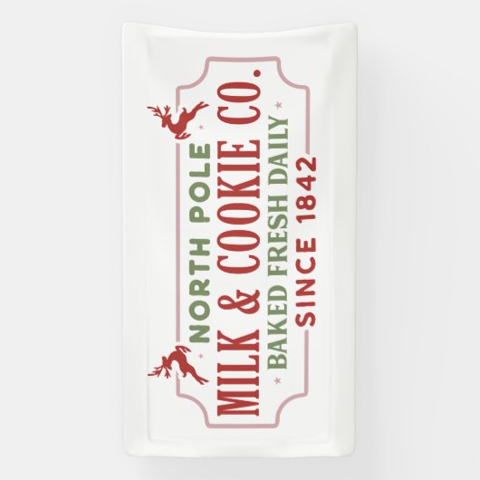 北極ミルククッキー会社 横断幕 (縦)