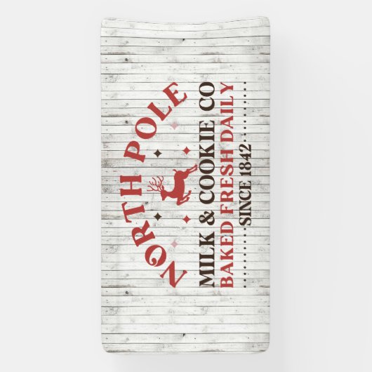 北極ミルククッキー会社 横断幕 (縦)