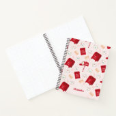 北極メールのクリスマスパターンパーソナライズされた ノートブック (内部)