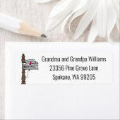 北極メールボックス差出人住所ラベル ラベル (インサイチュ)