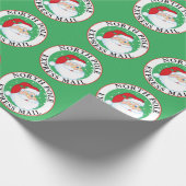 北極メール表現クリスマスウィンクサンタ ラッピングペーパー (角)
