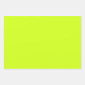 北極ライム無地の（色） ラッピングペーパーシート (正面3)