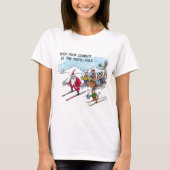 北極ラッシュアワー女性白Tシャツ Tシャツ (正面)