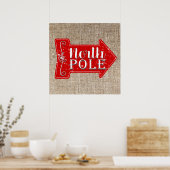 北極レッドアロー素朴クリスマスホリデー ポスター (キッチン)