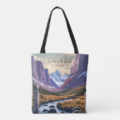 北極ヴィンテージ旅行イラストレーションの門 トートバッグ (裏面)