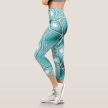 北極万華鏡のように千変万化するパターンレギンス