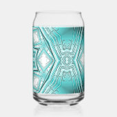 北極万華鏡のように千変万化するパターン ガラス缶 (裏面)