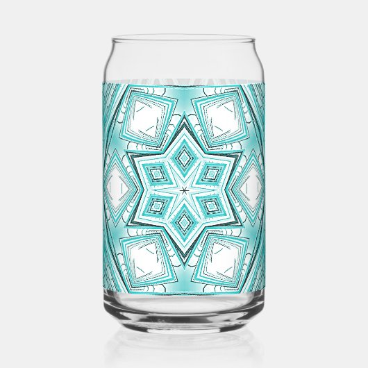 北極万華鏡のように千変万化するパターン ガラス缶 (左)