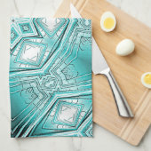 北極万華鏡のように千変万化するパターン キッチンタオル (四つ折り)