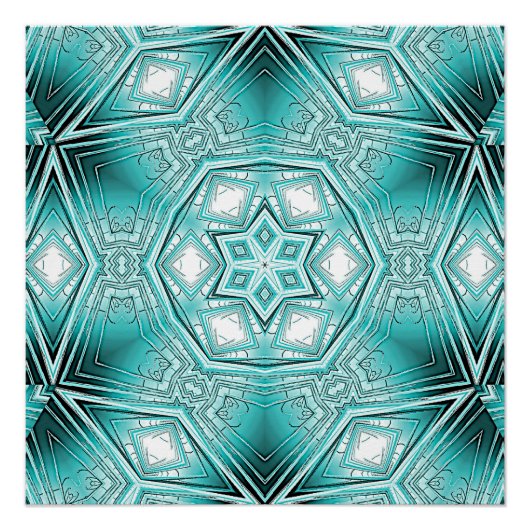 北極万華鏡のように千変万化するパターン ポスター (正面)