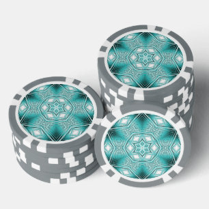 北極万華鏡のように千変万化するパターン ポーカーチップ