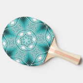北極万華鏡のように千変万化するパターン 卓球ラケット (横)