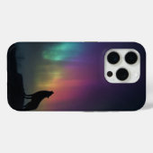 北極光の下の狼 Case-Mate iPhoneケース (裏面 (横))