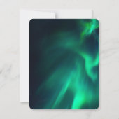 北極光の返信カード / ウェディング返信ハガキ 出欠カード (裏面)