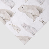 北極冬エレガントの雪に覆われた動物 薄葉紙 (詳細)