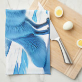 北極冬キツネ雪 キッチンタオル (四つ折り)