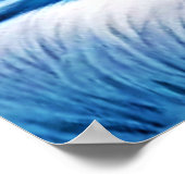 北極冬キツネ雪 ポスター (角)