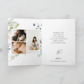 北極冬植物図4フォトダスティブルー シーズンカード (内部)