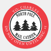 北極切手表現 ラウンドシール (正面)