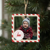 北極列車表現の初めてのクリスマス写真 メタルオーナメント