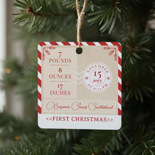 北極列車表現の初めてのクリスマス写真 メタルオーナメント