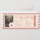 北極列車表現チケットクリスマスパーティー 招待状 (正面)