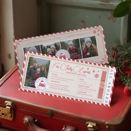 北極列車表現チケットクリスマスパーティー 招待状