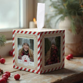 北極列車表現チケットクリスマスフォト キューブオーナメント