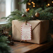 北極列車表現配車サービスのパッケージ ギフトタグ