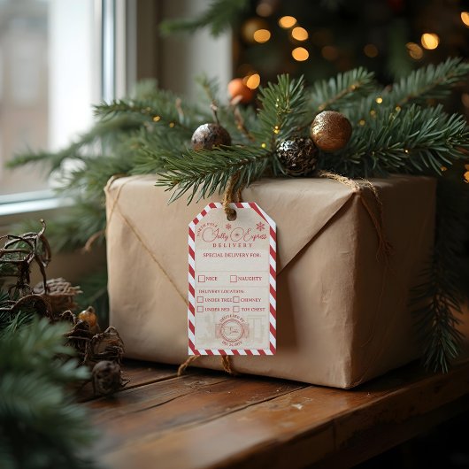 北極列車表現配車サービスのパッケージ ギフトタグ