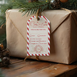 北極列車表現配車サービスのパッケージ ギフトタグ