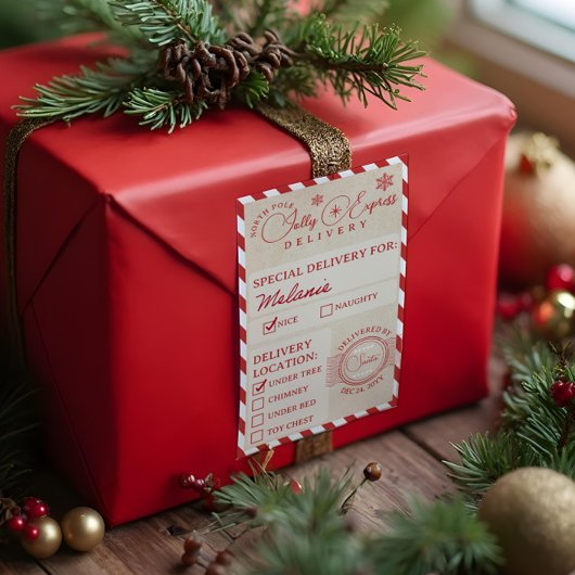 北極列車表現配車サービスのパッケージ 長方形シール