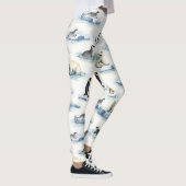 北極動物のシームレスなパターン レギンス (右)