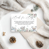 北極動物のベビー エンクロージャーカード