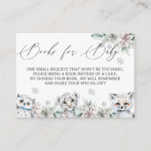 北極動物のベビー エンクロージャーカード (正面)