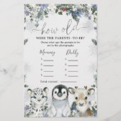 北極動物の冬のオーネダーランドどのように老いた両親 (正面)