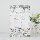 北極動物の冬のオーネダーランドどのように老いた両親 (スタンド正面)