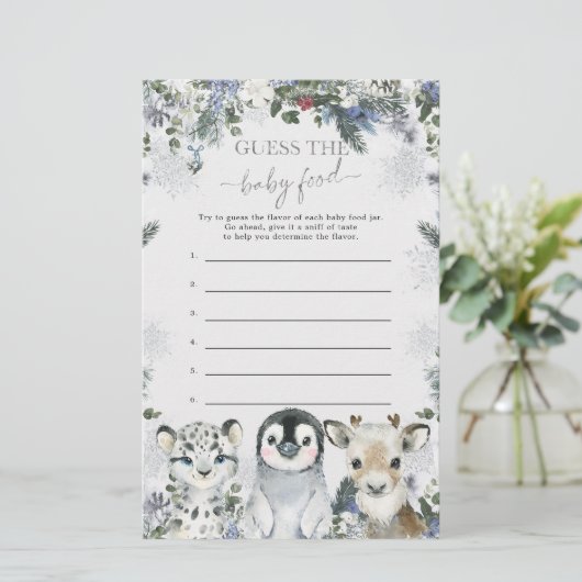 北極動物の冬のオーネダーランド推測ベビー食品 (スタンド正面)