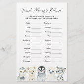 北極動物の赤ちゃんシャワーがミイラのフレーズを終える (正面)