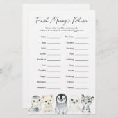 北極動物の赤ちゃんシャワーがミイラのフレーズを終える (正面/裏面)