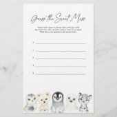 北極動物の赤ちゃんシャワー甘い混乱を推測 (正面)