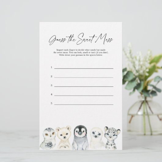 北極動物の赤ちゃんシャワー甘い混乱を推測 (スタンド正面)