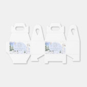 北極動物の雪片の木ベビーシャワーギフト フェイバーボックス (折り畳みなし)