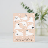 北極動物コレクション – アザラシ ポストカード (スタンド正面)