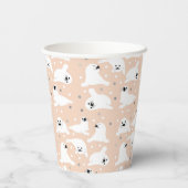 北極動物コレクション – アザラシ 紙コップ (裏面)